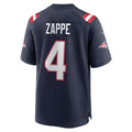 Ndoa NE.Patriots #4 Bailey Zappe Navy Game Player Jersey