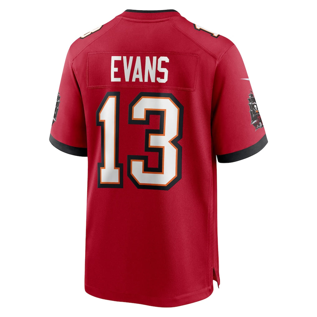 Ndoa TB.Buccaneers #13 Mike Evans Red 50th Season Team Game Jersey