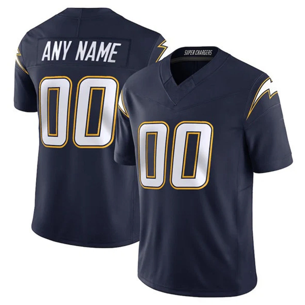 Custom LA.Chargers Navy Vapor F.U.S.E. Limited Home Game Any Name & Numbers Ndoa Stitched Jerseys