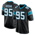 C.Panthers #95 Derrick Brown Player Black Game Ndoa Stitched Jerseys