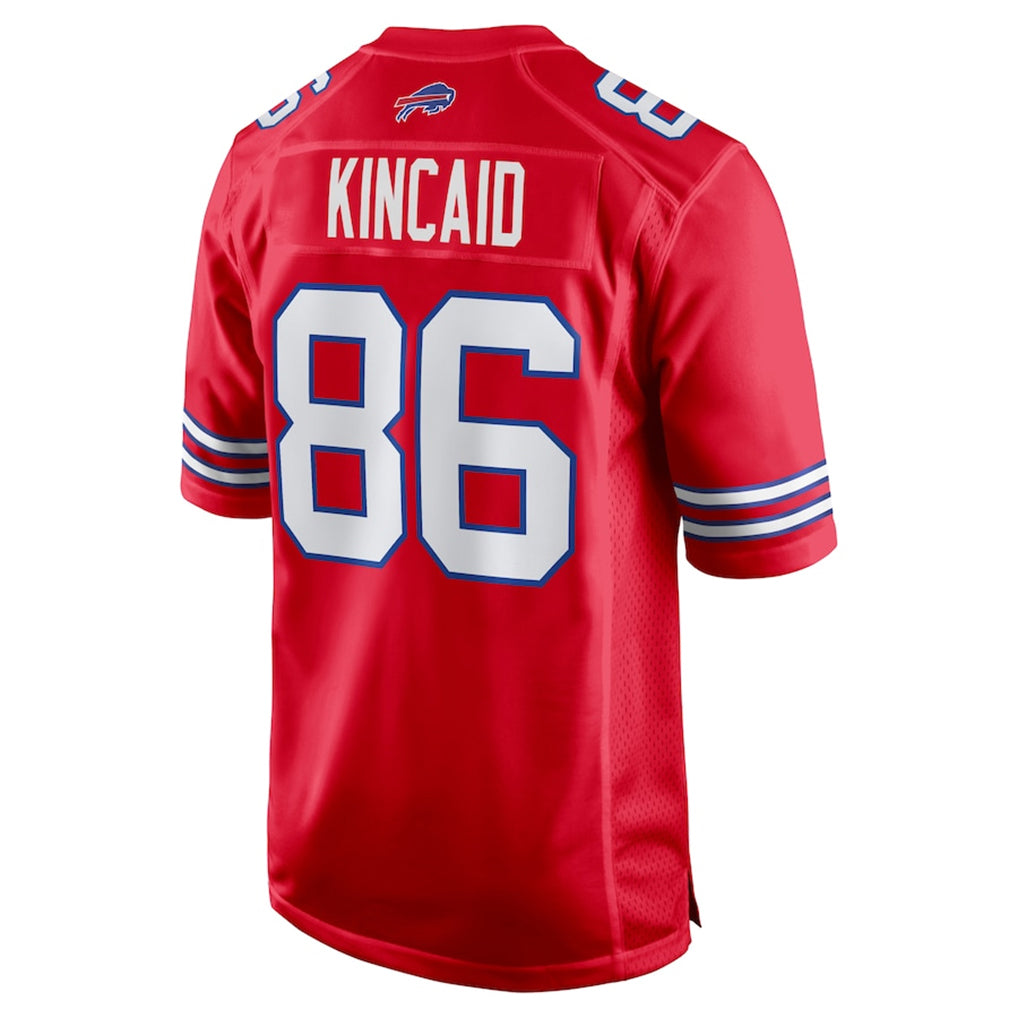 B.Bills #86 Dalton Kincaid Player Red Home Game Ndoa Stitched Jerseys