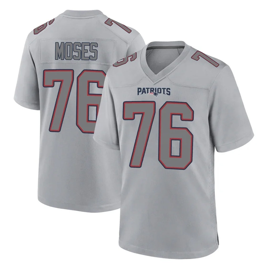 NE.Patriots #76 Morgan Moses Player Gray Fashion Limited Home Game Ndoa Stitched Jerseys