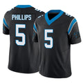 C.Panthers #5 Jaelan Phillips Player Black Vapor F.U.S.E. Limited Home Game Ndoa Stitched Jerseys