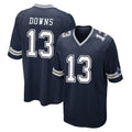 D.Cowboys #13 Caleb Downs Player Navy Home Game Ndoa Stitched Jerseys