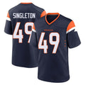 D.Broncos #49 Alex Singleton Player Navy Home Game Ndoa Stitched Jerseys