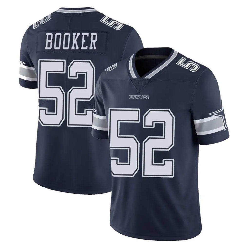 D.Cowboys #52 Tyler Booker Player Navy Vapor Untouchable Limited Home Game Ndoa Stitched Jerseys