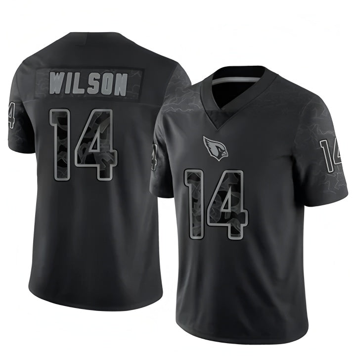 A.Cardinals #14 Michael Wilson Player Black RFLCTV Limited Ndoa Stitched Jerseys