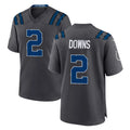 IN.Colts #2 Josh Downs Player Anthracite 2026 Rivalries Collection Home Game Ndoa Stitched Jerseys
