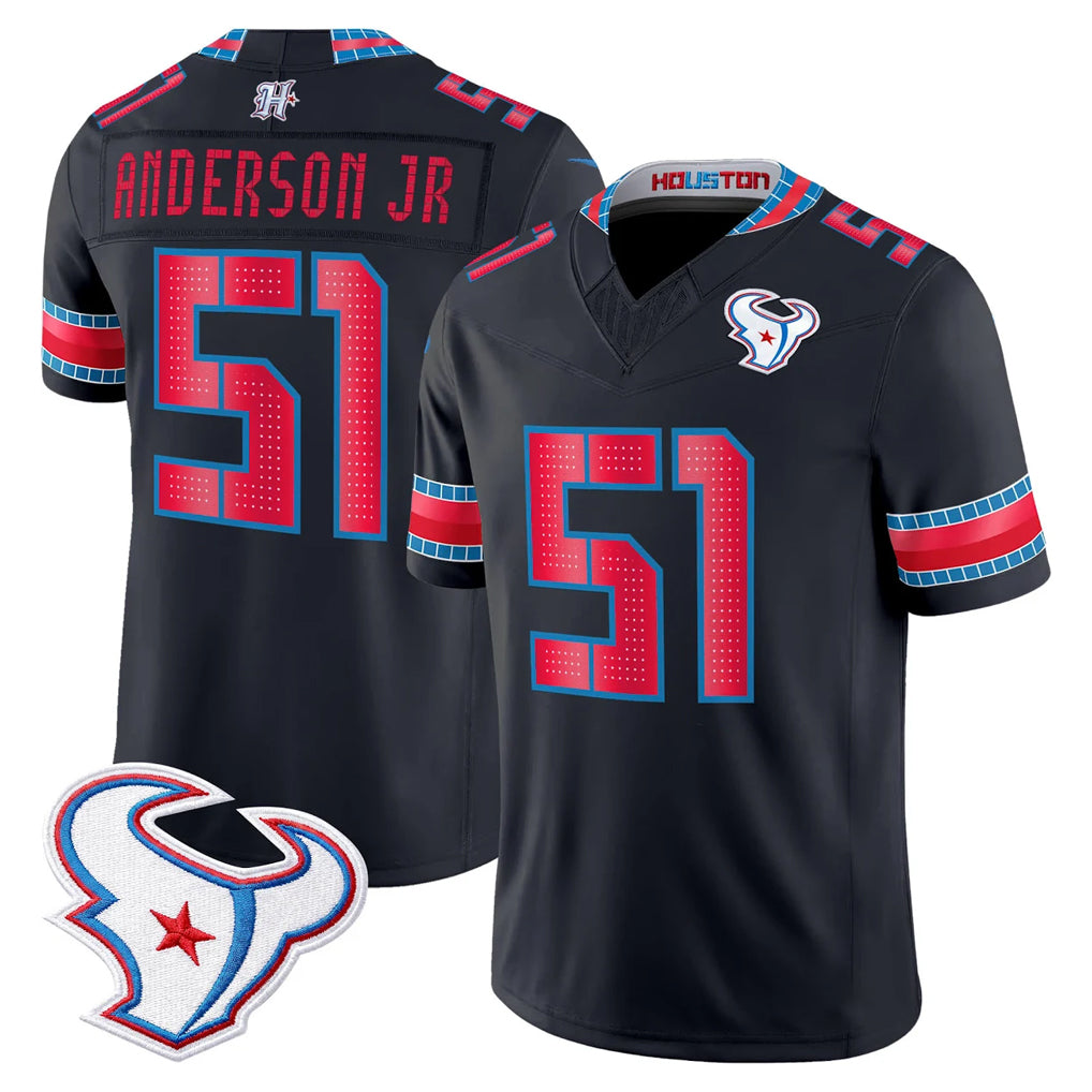 H.Texans #51 Will Anderson Jr. Player Navy 2026 Rivalries Vapor Limited Home Game Ndoa Stitched jerseys