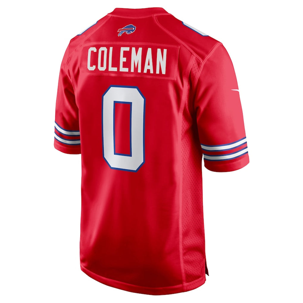 B.Bills #0 Keon Coleman Player Red Home Game Ndoa Stitched Jerseys