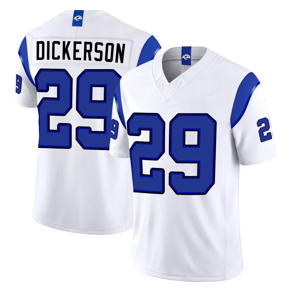 LA.Rams #29 Eric Dickerson Player White Limited Fearsome Vapor F.U.S.E. Home Game Ndoa Stitched Jerseys