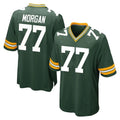 GB.Packers #77 Jordan Morgan Player Green Home Game Ndoa Stitched Jerseys
