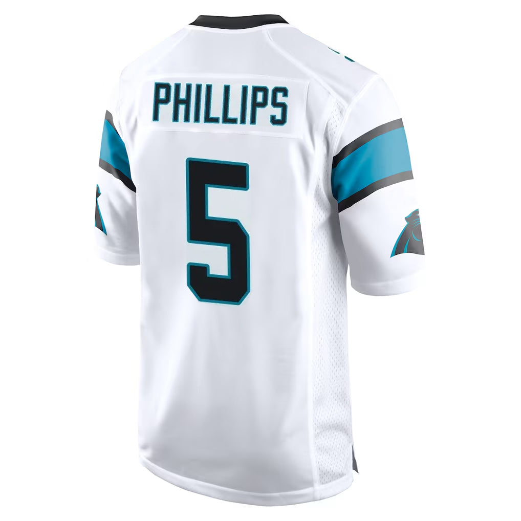 C.Panthers #5 Jaelan Phillips Player White Game Ndoa Stitched Jerseys