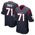 H.Texans #71 Braden Smith Player Navy Home Game Ndoa Stitched Jerseys