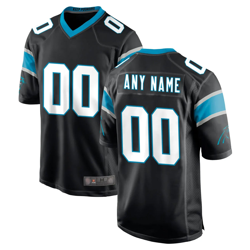 Custom C.Panthers Black Game Any Name & Numbers Ndoa Stitched Jerseys