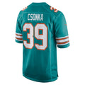 Ndoa M.Dolphins #39 Larry Csonka Aqua Retired Player Jersey