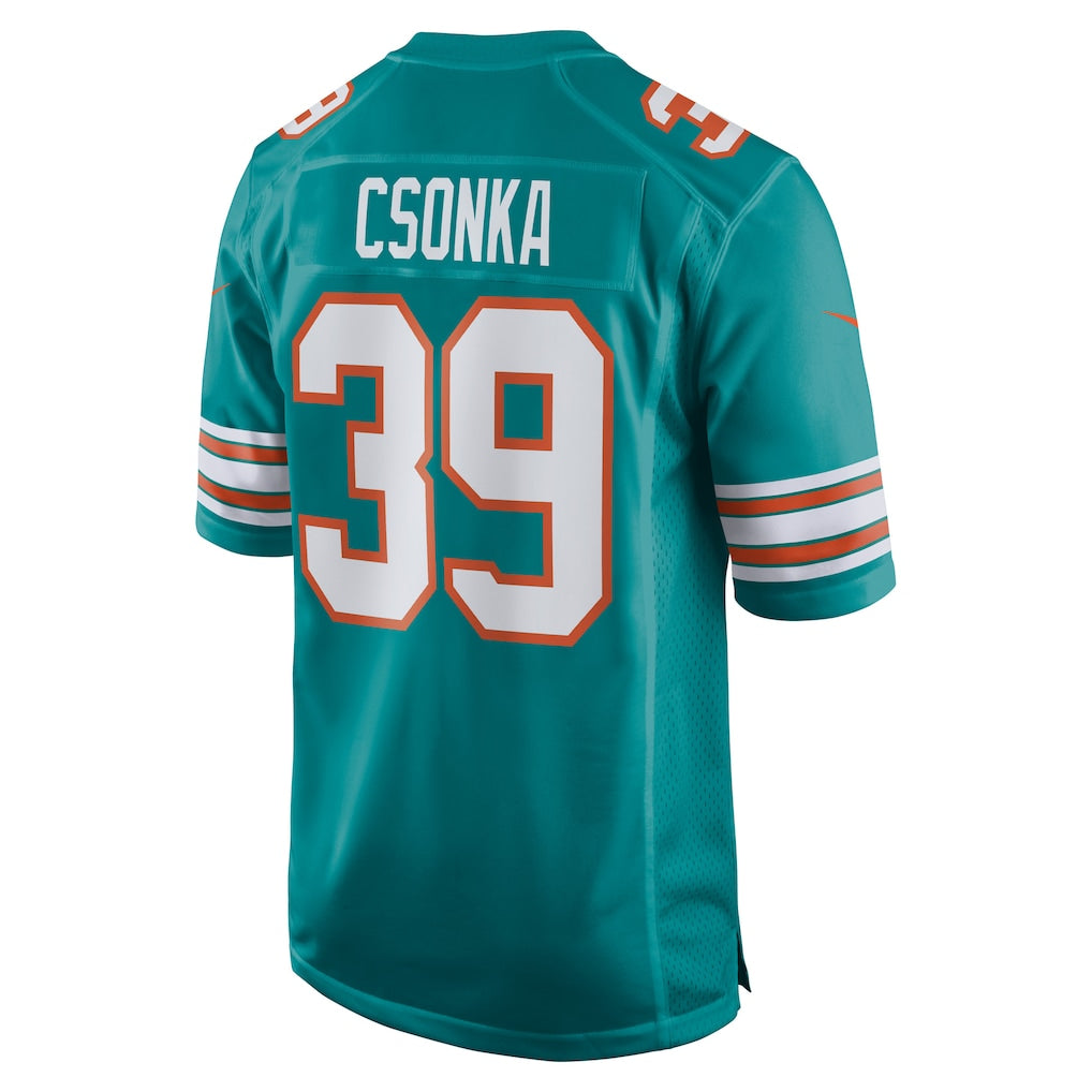 Ndoa M.Dolphins #39 Larry Csonka Aqua Retired Player Jersey