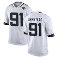 J.Jaguars #91 Arik Armstead Player White Home Game Ndoa Stitched Jerseys