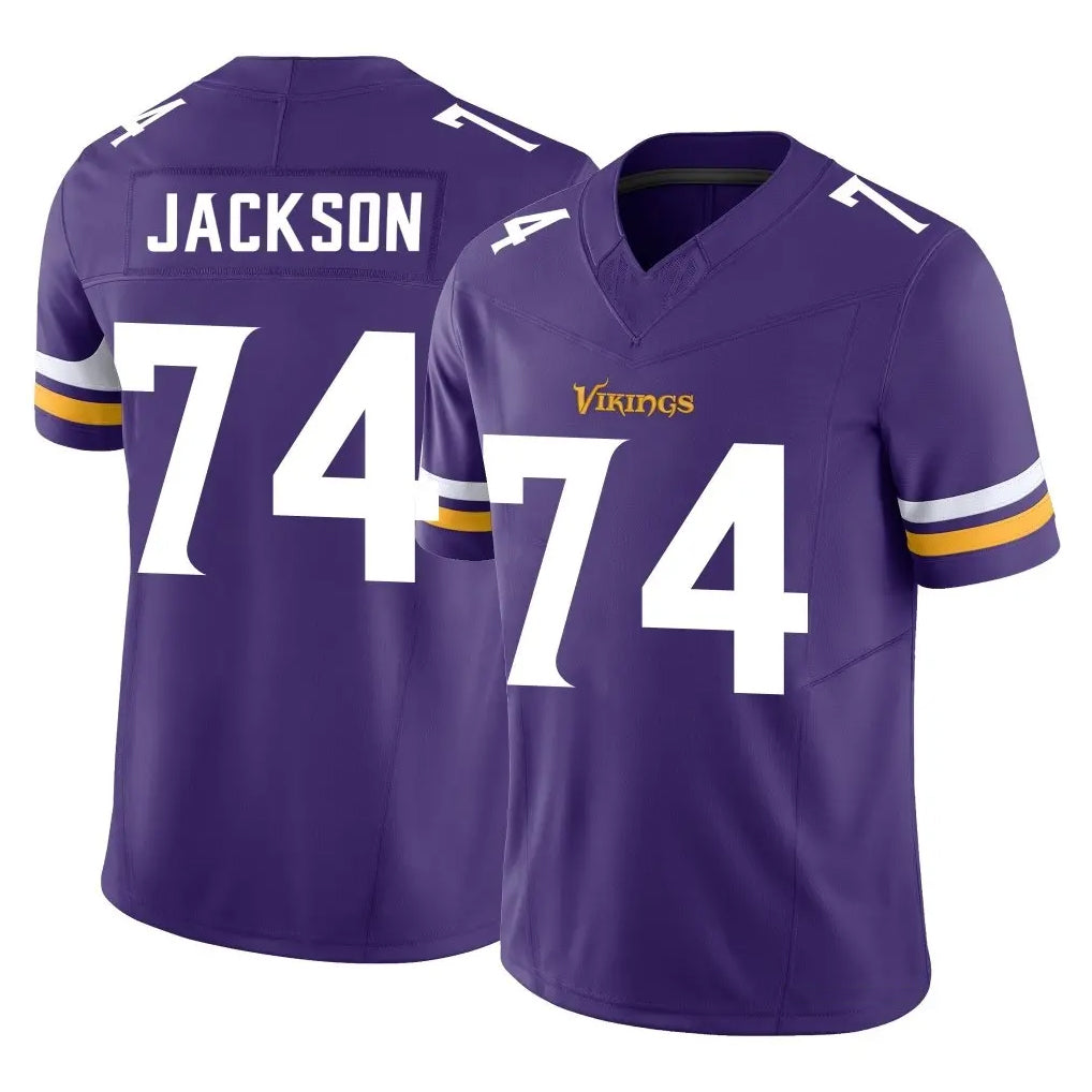 MN.Vikings #74 Donovan Jackson Player Purple Limited Vapor F.U.S.E. Home Game Ndoa Stitched Jerseys