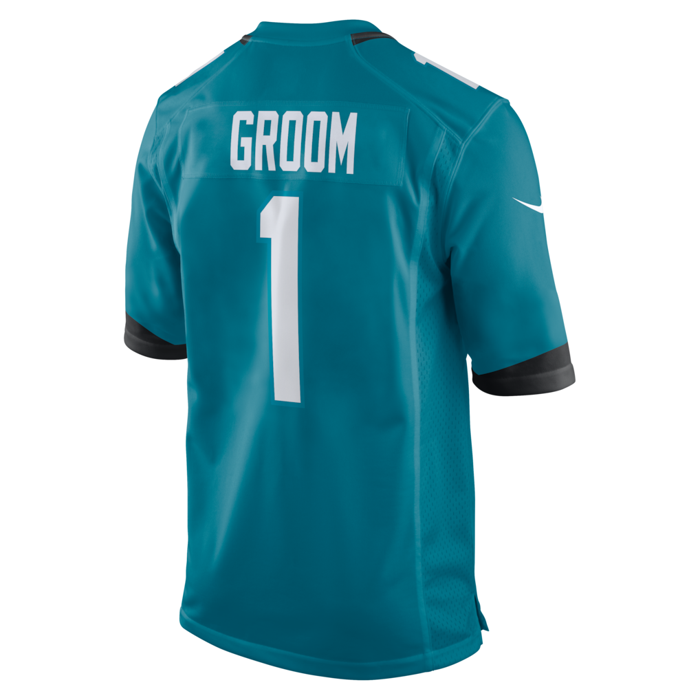 Ndoa J.Jaguars #1 Groom Teal Game Jersey