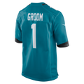 Ndoa J.Jaguars #1 Groom Teal Game Jersey