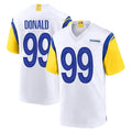 LA.Rams #99 Aaron Donald Player White Home Game Ndoa Stitched Jerseys