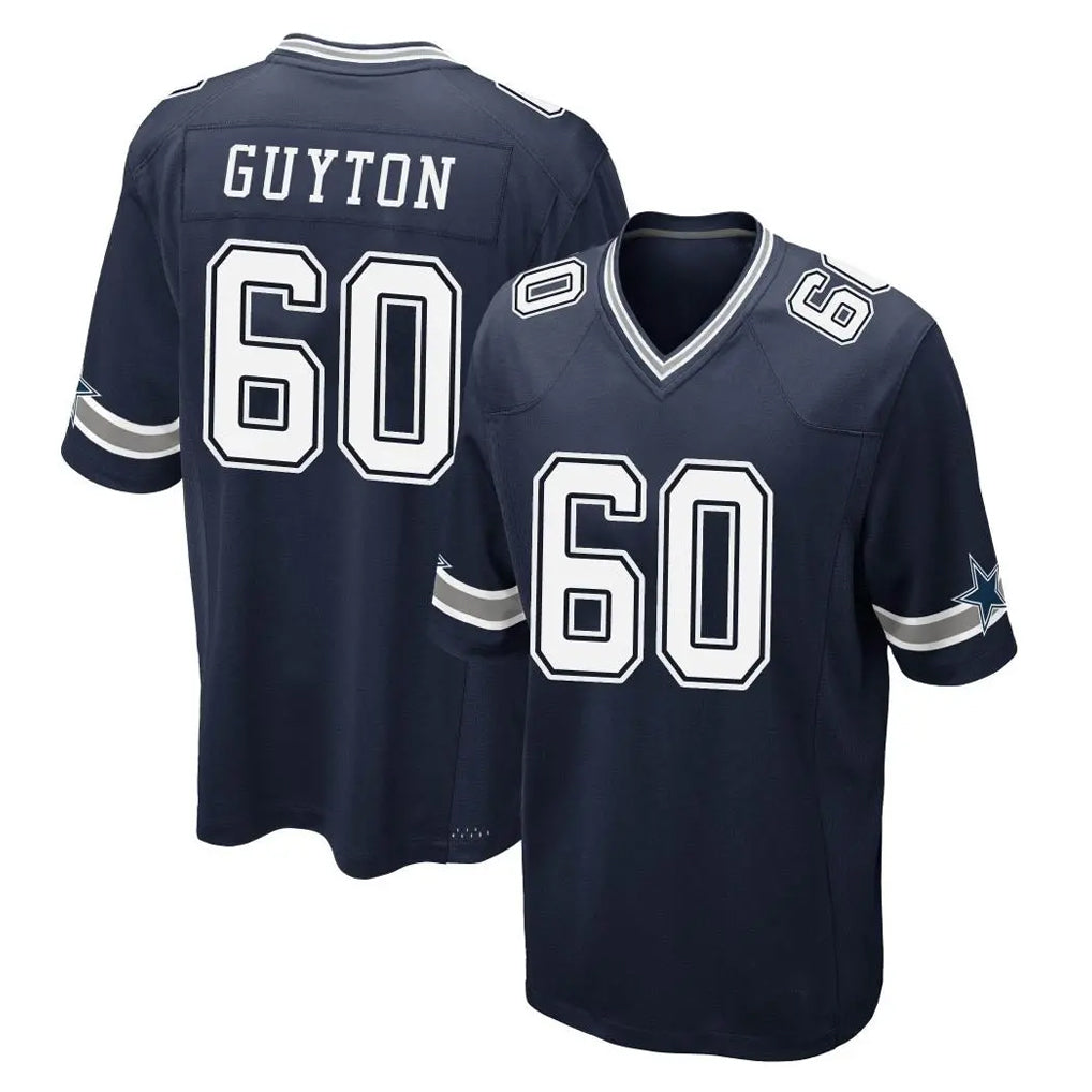 D.Cowboys #60 Tyler Guyton Player Navy Home Game Ndoa Stitched Jerseys