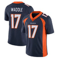 D.Broncos #17 Jaylen Waddle Player Navy Vapor Untouchable Limited Game Ndoa Stitched Jerseys