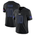 B.Bills #10 Khalil Shakir Player Black Impact Limited Game Ndoa Stitched Jerseys