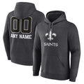 Custom NO.Saints Gray Pullover Hoodies Limited Any Name & Numbers  Ndoa Stitched Jerseys