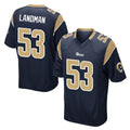LA.Rams #53 Nate Landman Player Navy Home Game Ndoa Stitched Jerseys