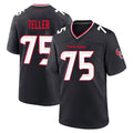 H.Texans #75 Wyatt Teller Player Navy Team Home Game Ndoa Stitched Jerseys