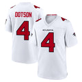 A.Falcons #4 Jahan Dotson Player White Team Color Home Game Ndoa Stitched Jerseys