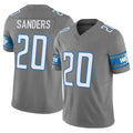 D.Lions #20 Barry Sanders Player Gray Vapor F.U.S.E. Limited Home Game Ndoa Stitched Jerseys