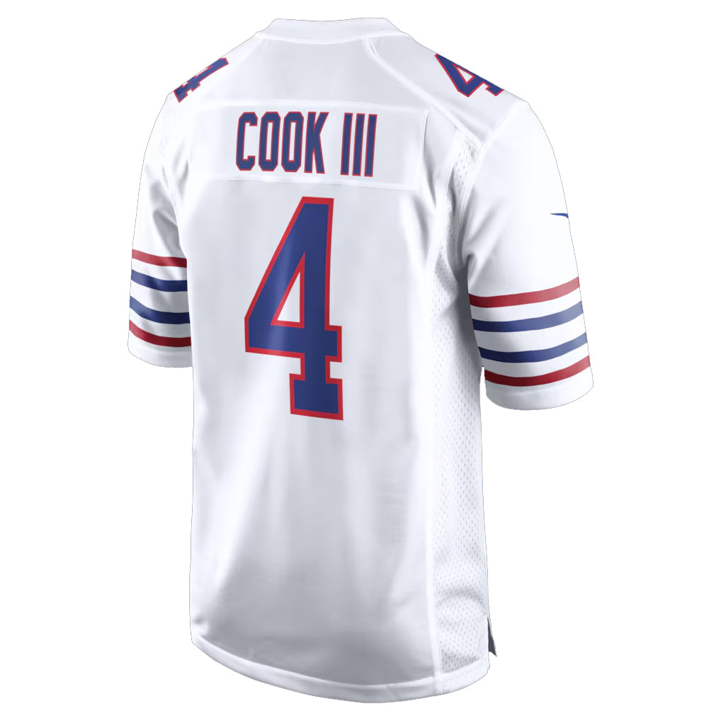 B.Bills #4 James Cook III Player White Alternate Game Ndoa Stitched Jerseys