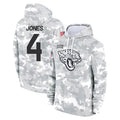 J.Jaguars #4 Jarrian Jones Player Arctic Camo Salute to Service Hoodies Limited Game Ndoa Stitched Jerseys