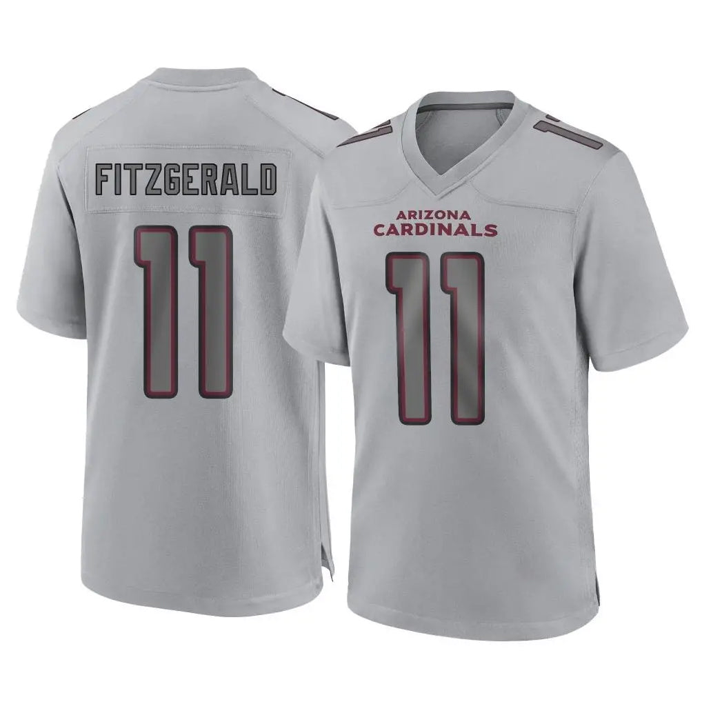 A.Cardinals #11 Larry Fitzgerald Player Gray Fashion Home Game Ndoa Stitched Jerseys