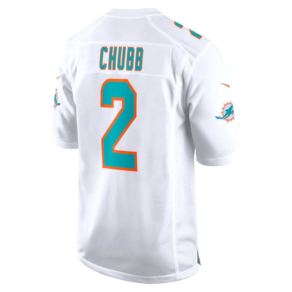 Ndoa M.Dolphins #2 Bradley Chubb White Game Player Jersey