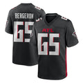 A.Falcons #65 Matthew Bergeron Player Black Home Game Ndoa Stitched Jerseys