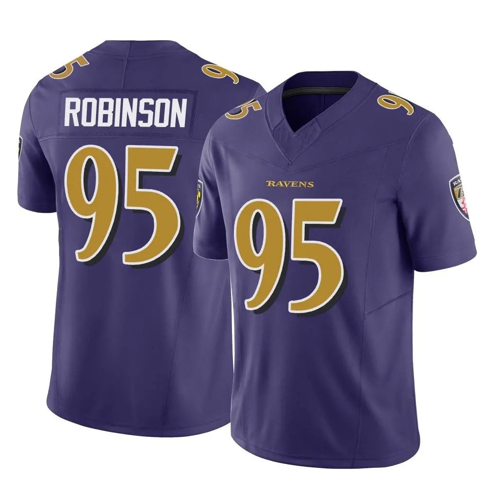 B.Ravens #95 Tavius Robinson Player Purple Vapor F.U.S.E. Limited Ndoa Stitched Jerseys