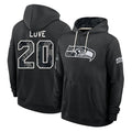 S.Seahawks #20 Julian Love Player 2026 Black Logo Pullover Hoodies Limited Game Ndoa Stitched Jerseys