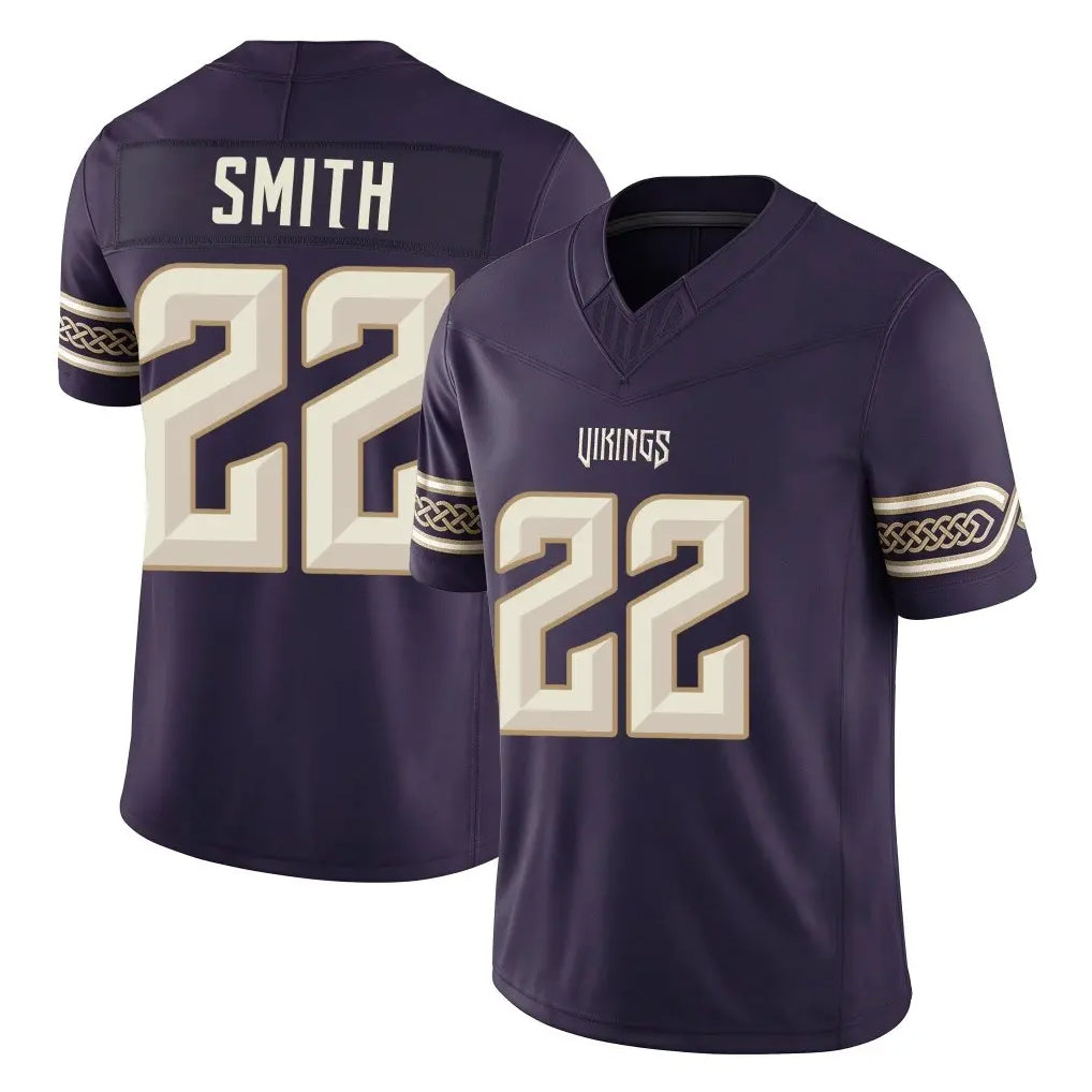 MN.Vikings #22 Harrison Smith Player Purple Limited 2026 Rivalries Collection Home Game Ndoa Stitched Jerseys
