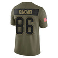 B.Bills #86 Dalton Kincaid Player Olive Salute to Service Limited Home Game Ndoa Stitched Jerseys