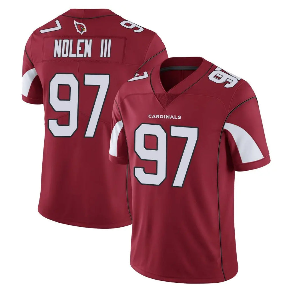 A.Cardinals #97 Walter Nolen III Player Cardinal Vapor Limited Home Game  Ndoa Stitched Jerseys