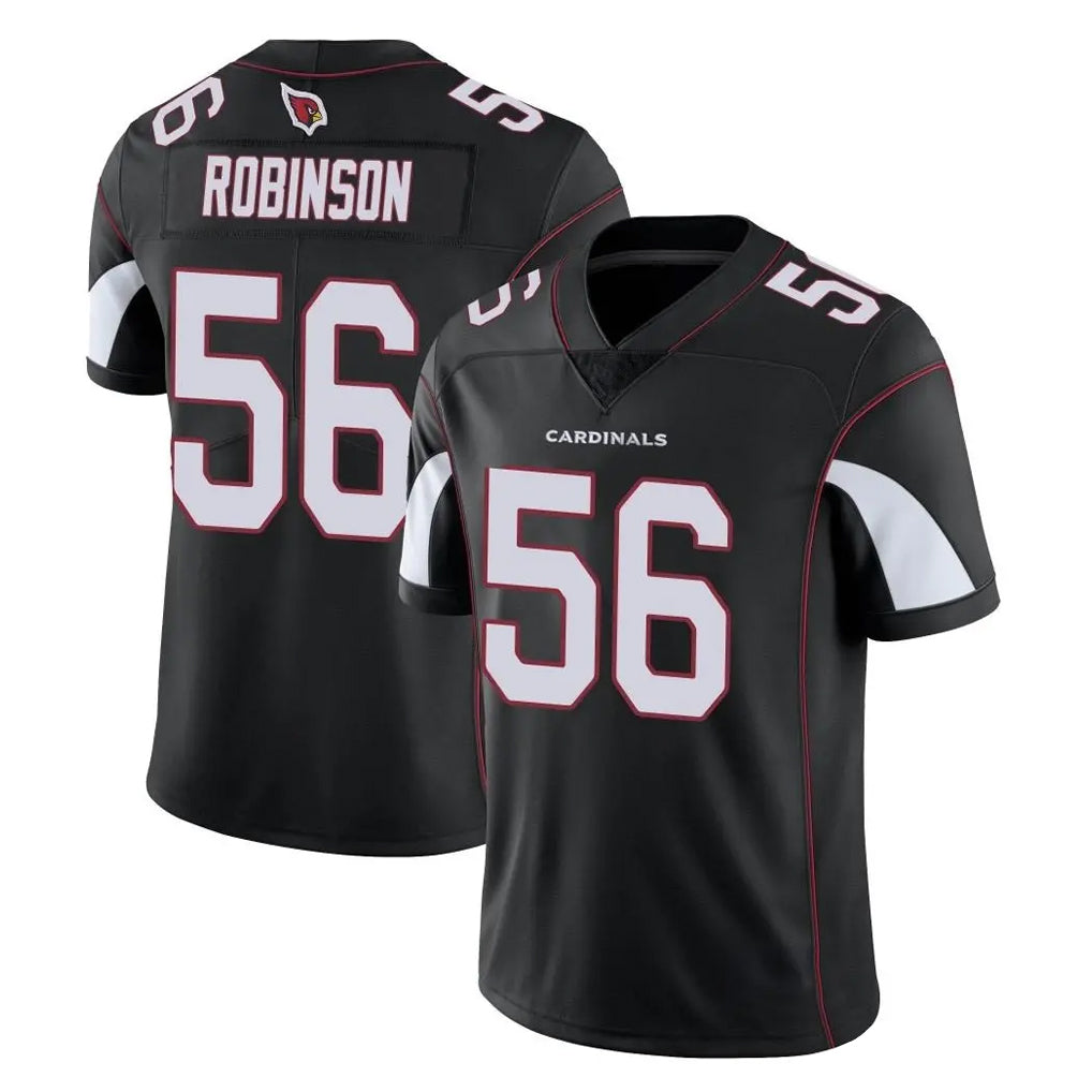 A.Cardinals #56 Darius Robinson Player Black Vapor Limited Home Game Ndoa Stitched Jerseys