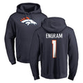 D.Broncos #1 Evan Engram Player Navy Pullover Hoodie Limited Ndoa Stitched Jerseys