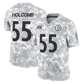 P.Steelers #55 Cole Holcomb Player Arctic Camo Limited Salute To Service Home Game Ndoa Stitched Jerseys