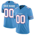 Custom T.Titans Light Blue Team Vapor F.U.S.E. Limited Home Game Any Name & Numbers Ndoa Stitched Jerseys