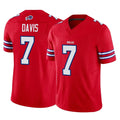 B.Bills #7 Ray Davis Player Red Vapor F.U.S.E. Limited Ndoa Stitched Jerseys