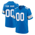 Custom D.Lions Blue Alternate Home Game Any Name & Numbers Ndoa Stitched Jerseys